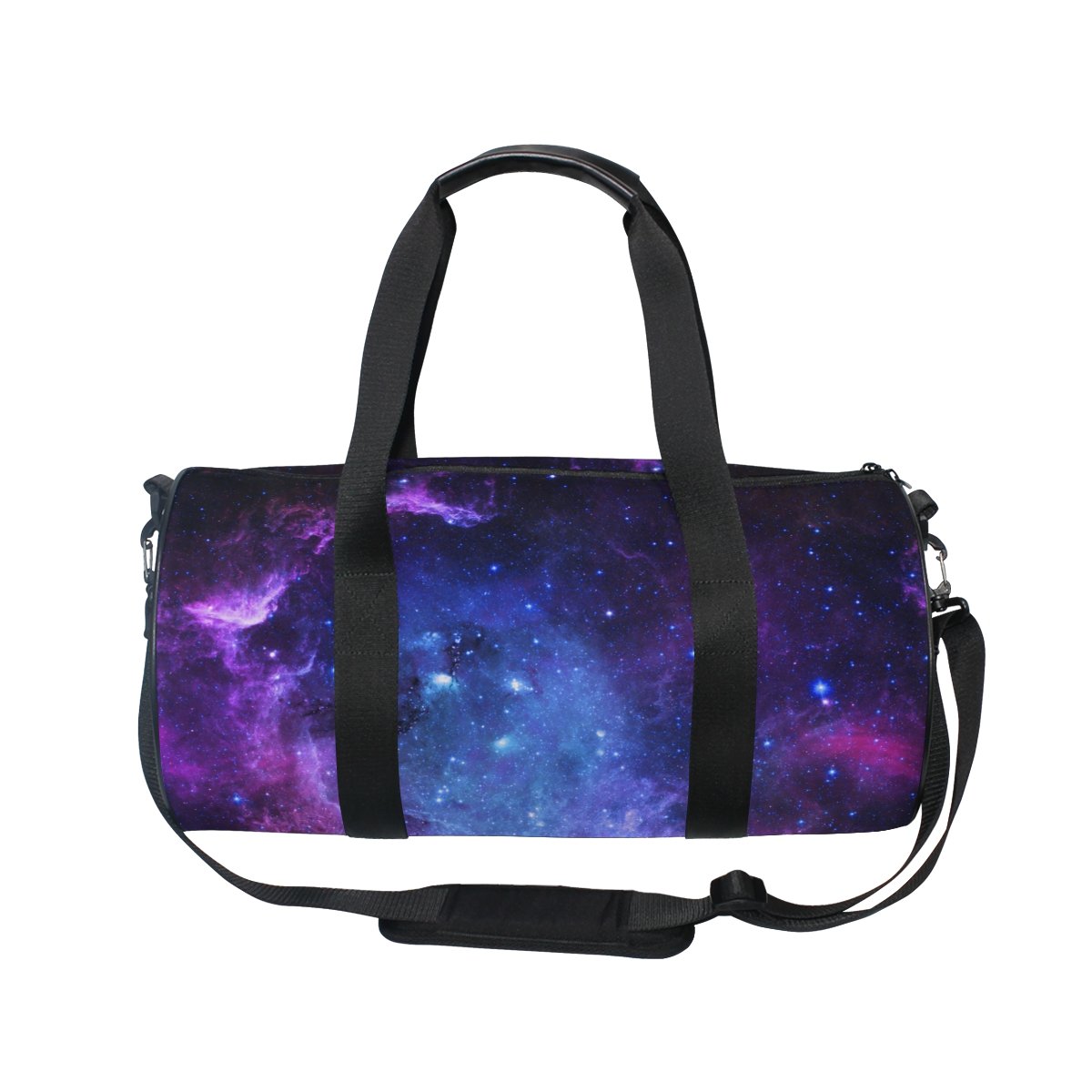 Cooper Girl Nebula Purple Galaxy Duffel Bag - 18x9x9.5 Inch Travel, Sport & Gym Duffle Bag for Women | Perfect for Workouts, Weekend Trips & Yoga Class