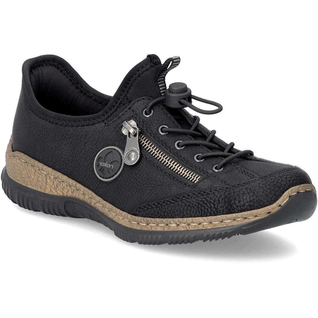 Rieker Nikita 67 Black Women's Comfort Shoes - Stylish & Lightweight for Work, Walking & Everyday Wear