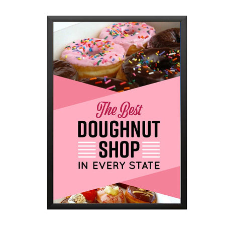 Extra Deep 22x28 Snap Open Sign Holder Frame - 1.25