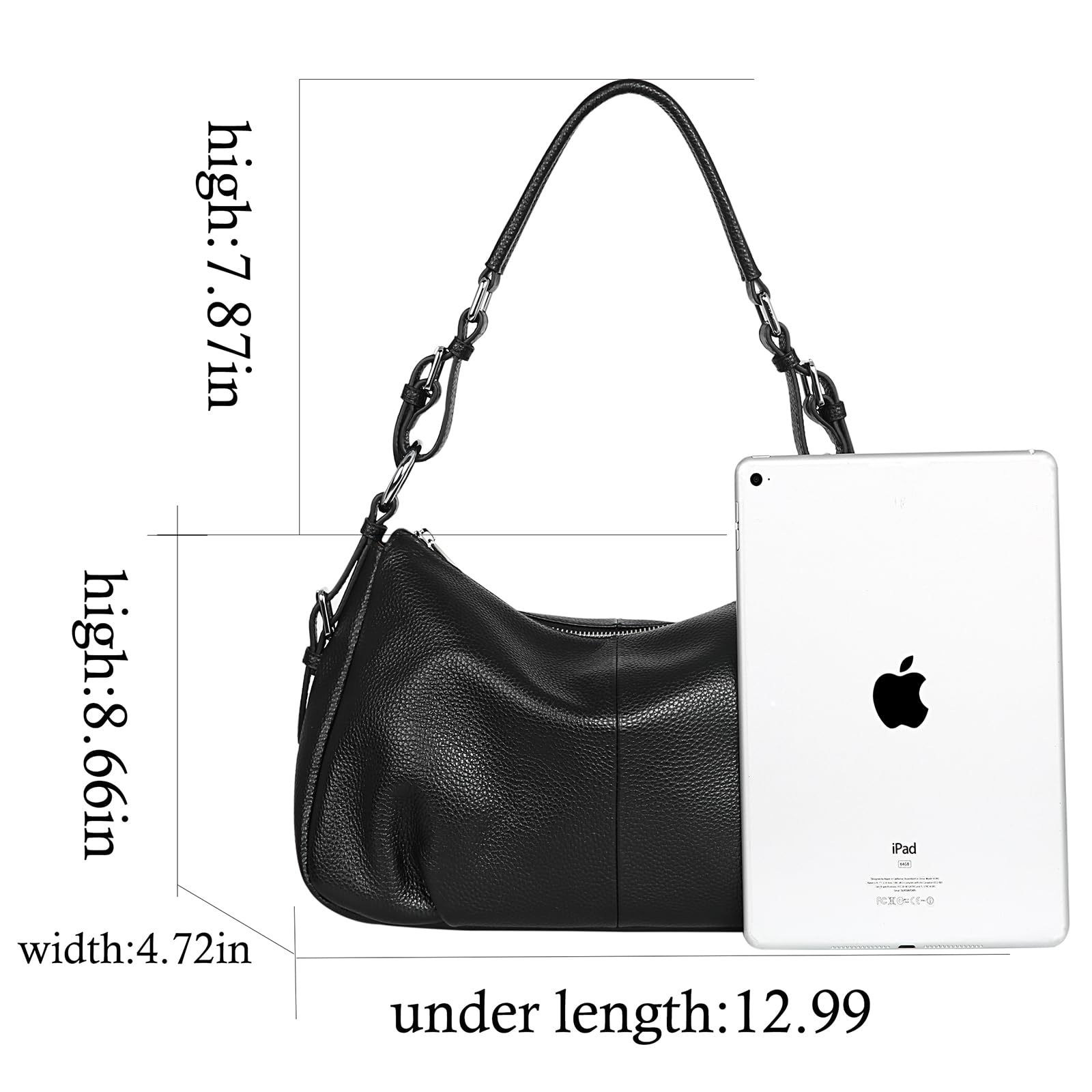 HESHE Genuine Leather Purses for Women - Stylish Hobo Shoulder Bags, Tote Bags & Crossbody Satchel Handbags | Perfect for Work, Travel & Everyday Use