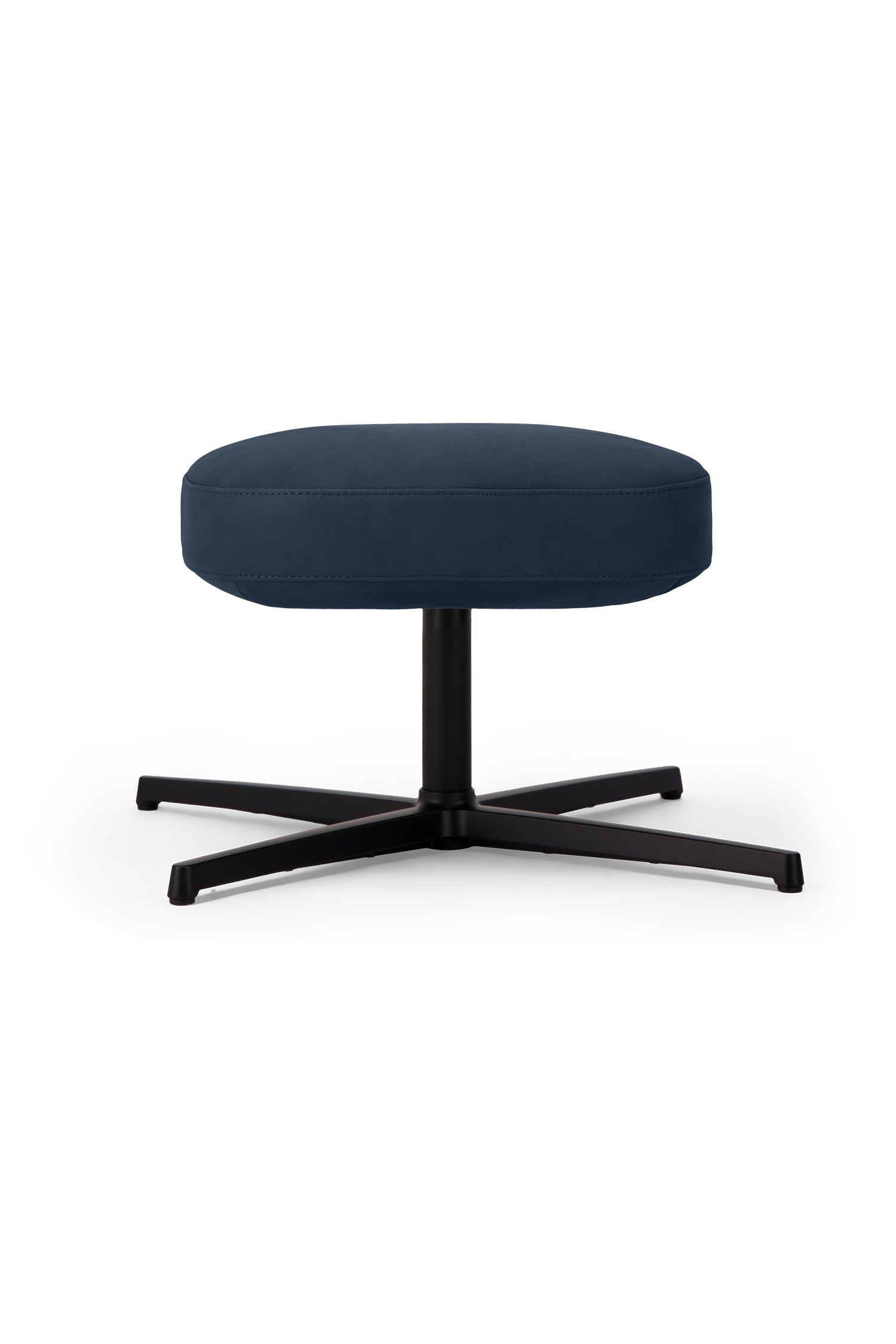 Ditre Cuper Swivel Armchair with Footstool - Modern Lounge Chair for Living Room, Bedroom & Office - 360° Rotating Comfortable Accent Chair