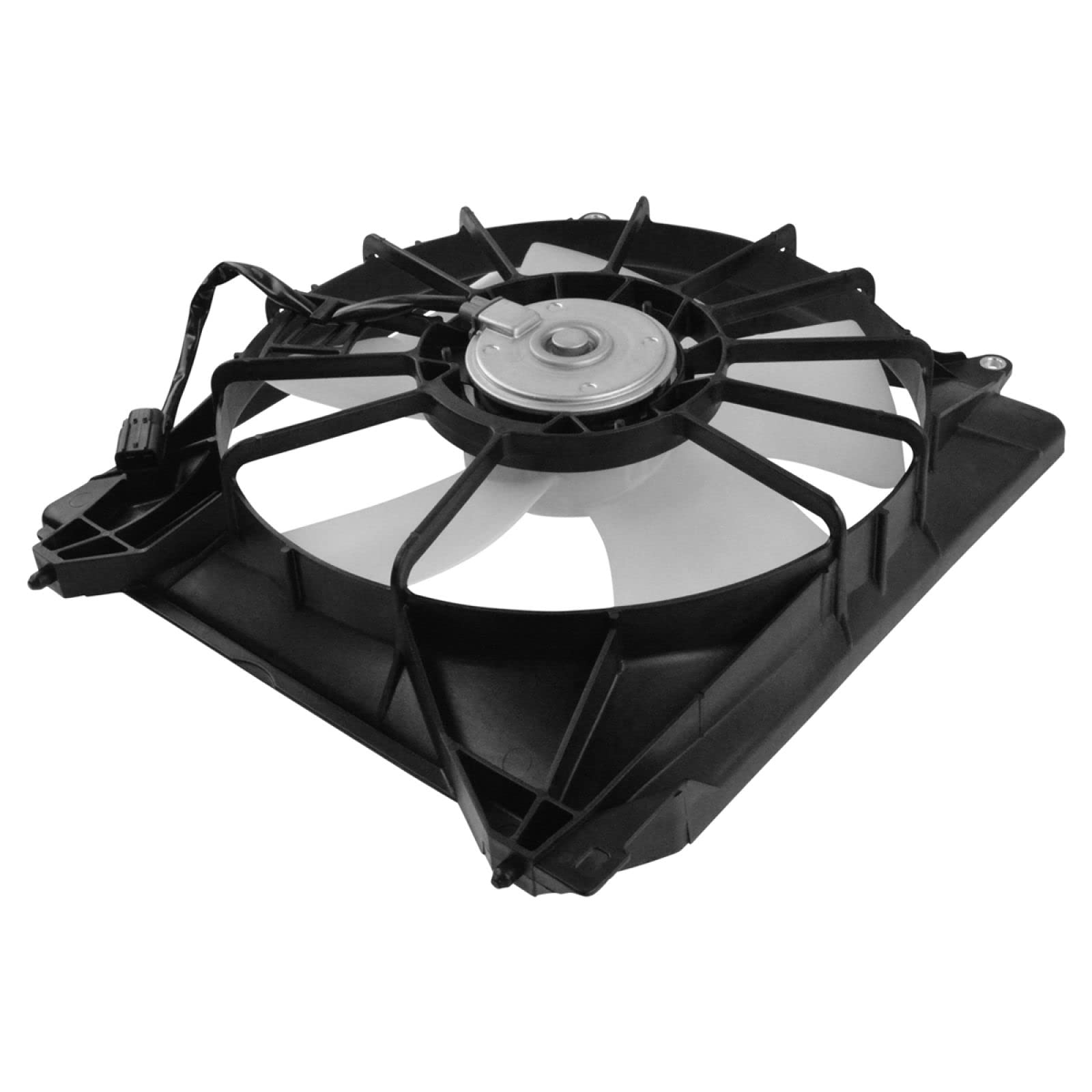 TRQ Radiator & A/C Condenser Cooling Fan Kit for 2013-2017 Honda Accord 2.4L - Perfect for Engine Cooling System Repair & Maintenance
