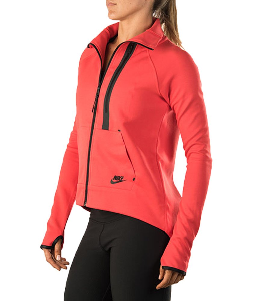 Nike Women's Tech Fleece Moto Cape Jacket - Lightweight Hooded Windbreaker for Running, Travel & Outdoor Activities