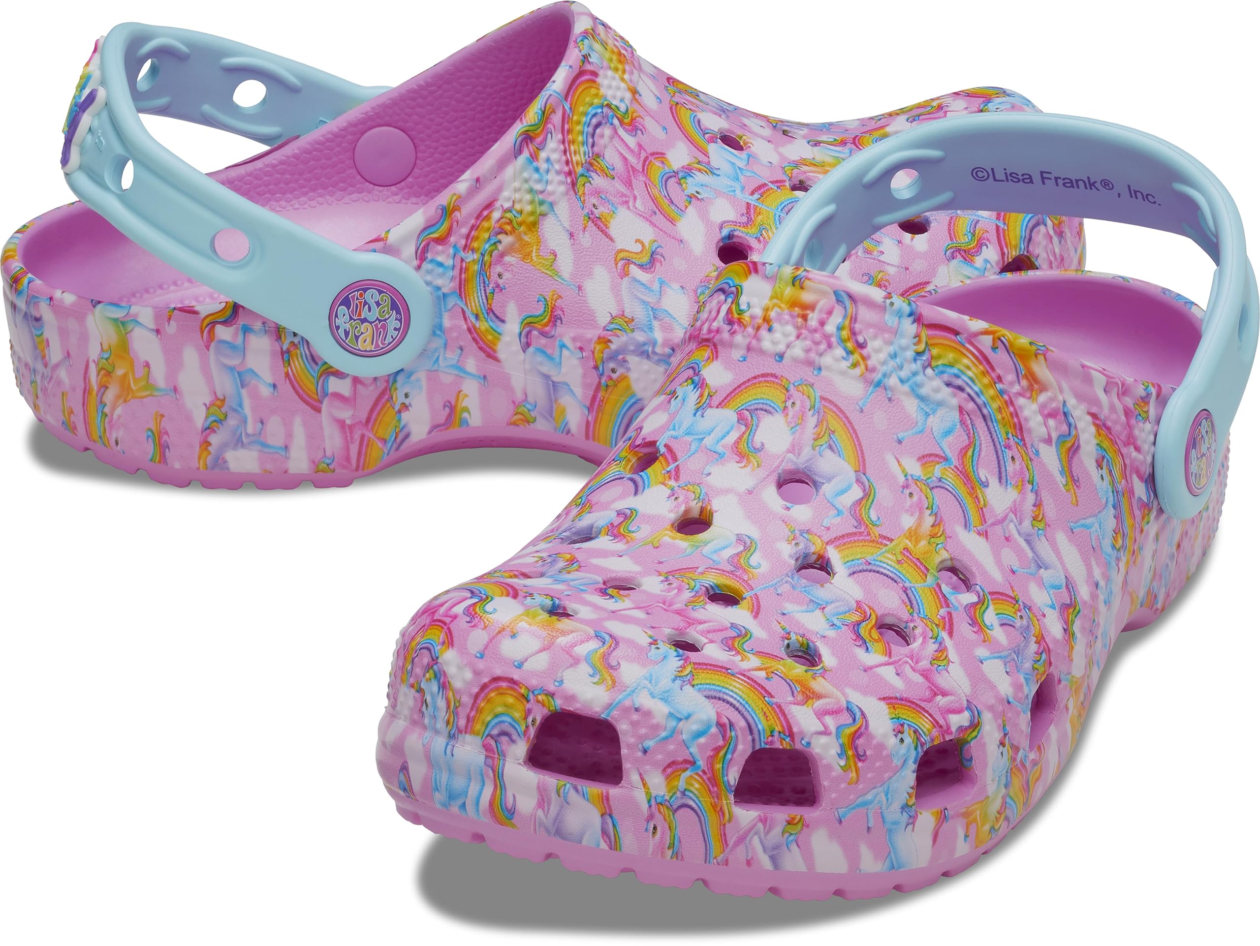 Crocs Unisex-Child Classic Lisa Frank Clogs | Kids & Toddler Water Shoes for Beach, Pool & Outdoor Play | Lightweight & Comfortable Sandals for Boys & Girls