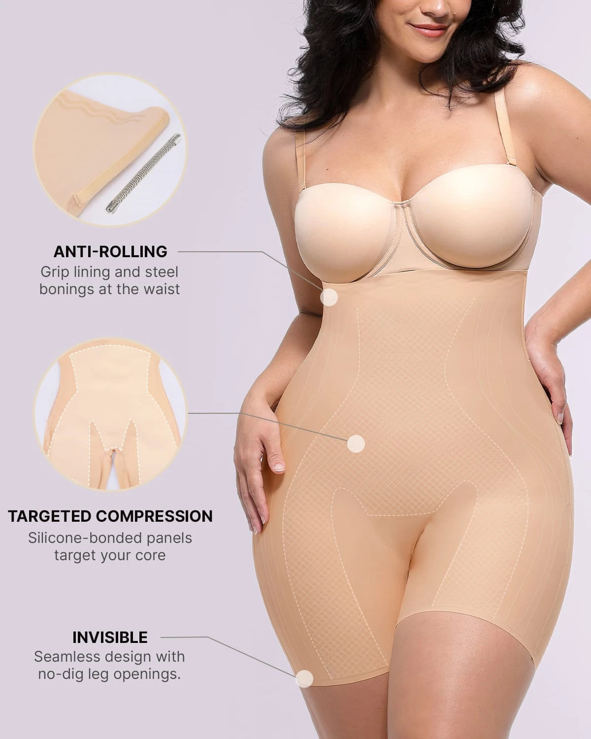 AirSlim® Tummy Control Shapewear Shorts - High Waisted Slimming Underwear for Women | Perfect for Workout, Yoga & Everyday Wear