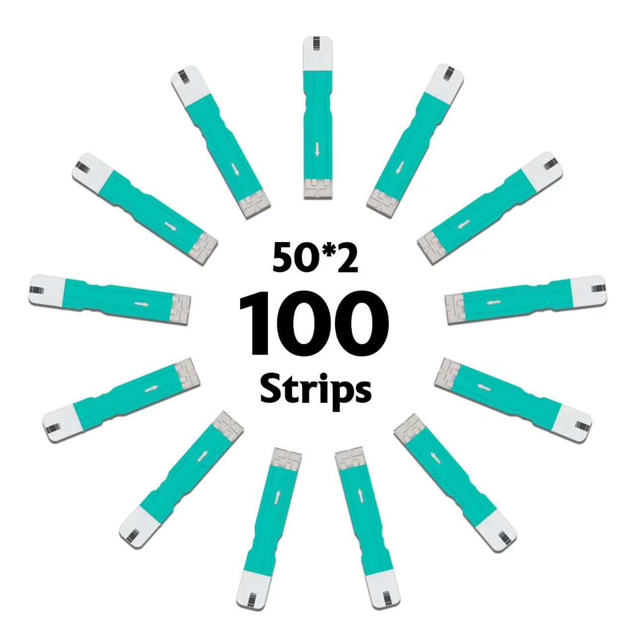 BGM101 Diabetic Test Strips - 100 Count for Blood Sugar Monitoring at Home