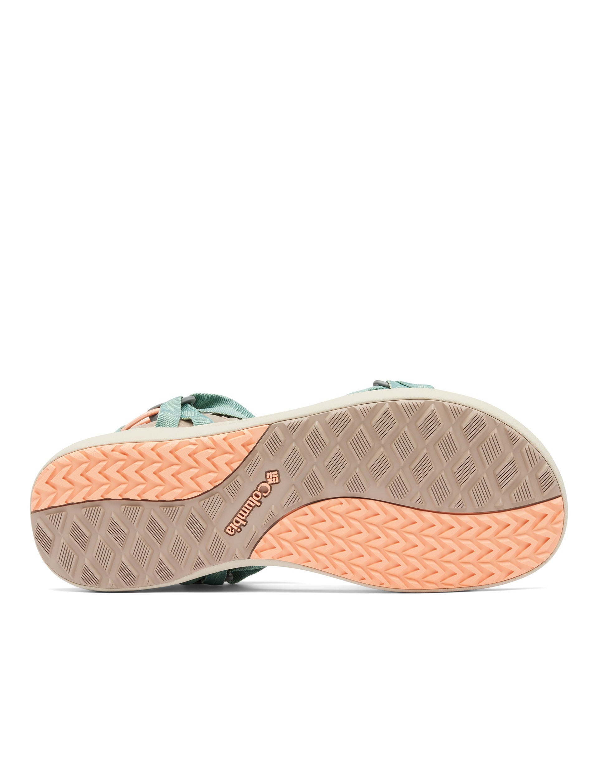 Columbia Women's Fungi/Apricot Fizz Hiking Sandals - Lightweight & Comfortable Outdoor Adventure Footwear for Trail Walking, Beach, and Travel