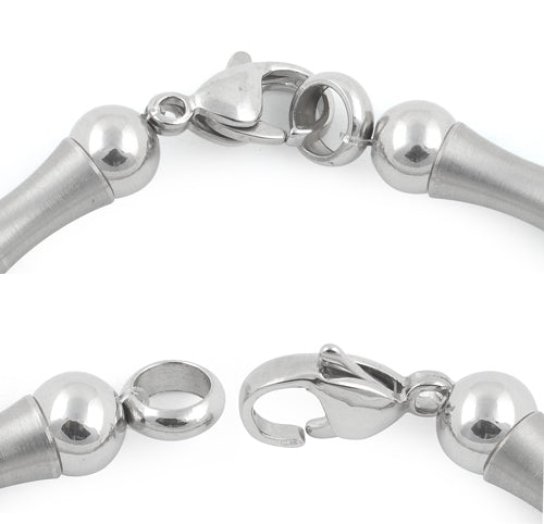 Stainless Steel Bead and Bar Bracelet for Women - Adjustable Minimalist Jewelry for Everyday Wear | Perfect for Gifts, Office, and Casual Outfits