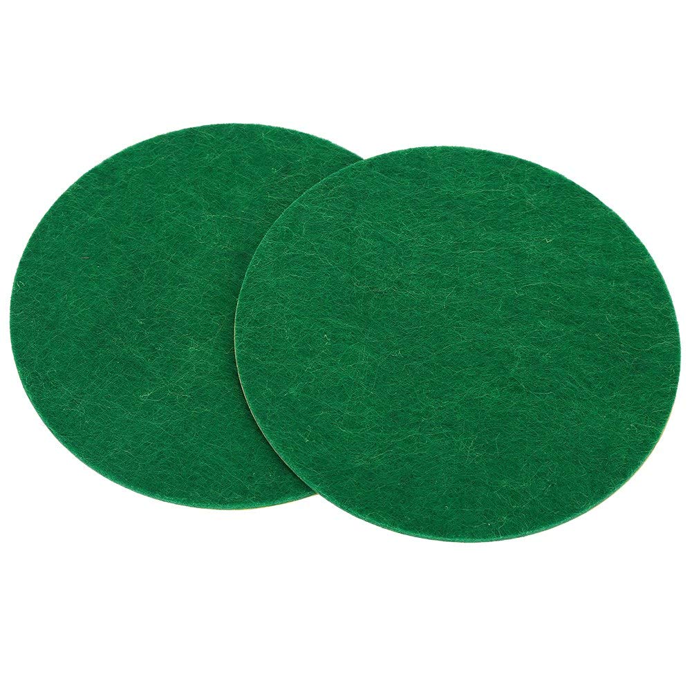 VBestLife 2-Pack Plastic Air Hockey Paddles with 4 Pucks & 2 Green Replacement Striker Pads - Perfect for Home Game Rooms, Arcades, and Family Fun Nights