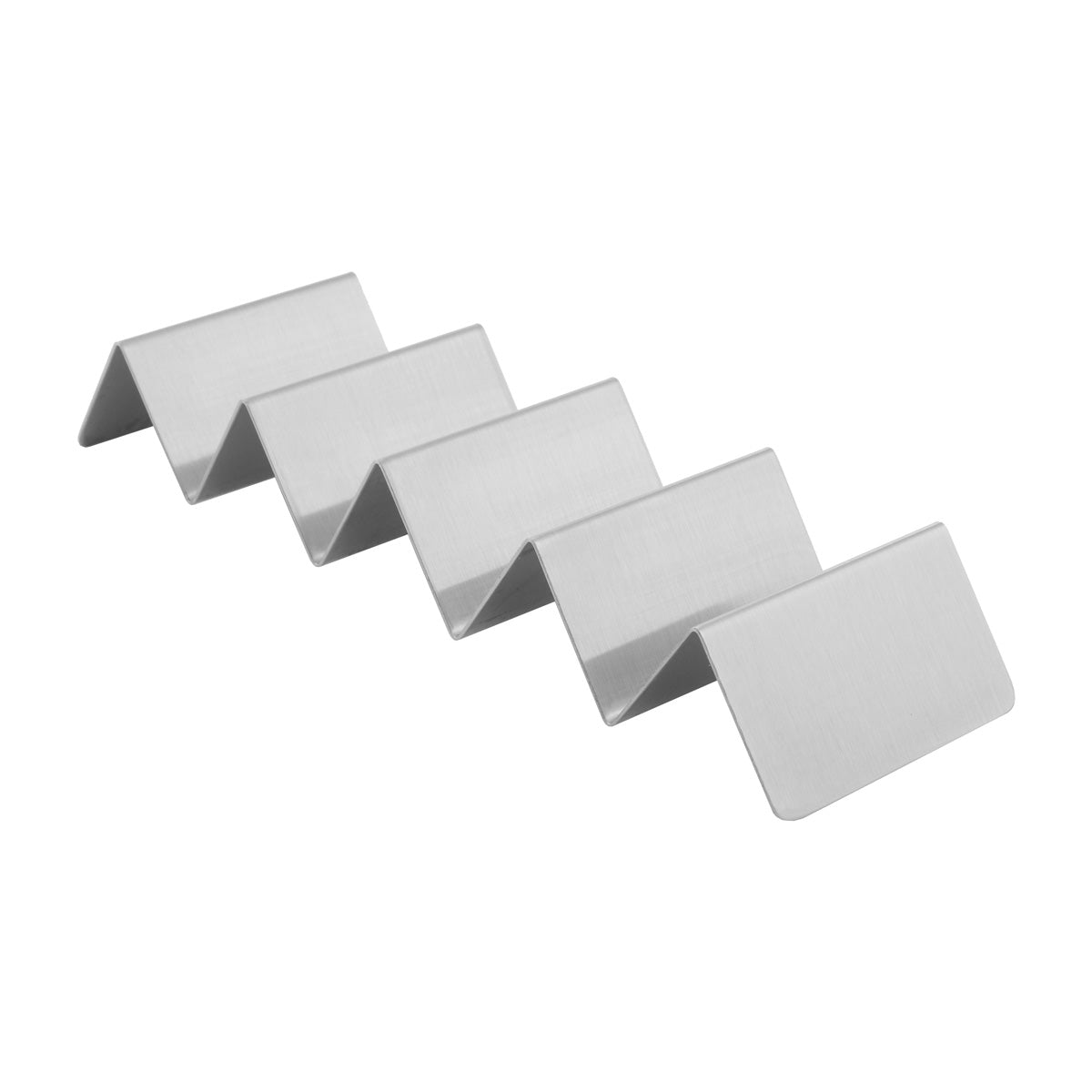 American Metalcraft MTSH5 Mini Taco Holder - 4 or 5 Compartment Stainless Steel Taco Stand for Parties, Kitchens & Mexican Food Lovers | Durable & Space-Saving Taco Shell Organizer for Home, Restaurants & Catering Events