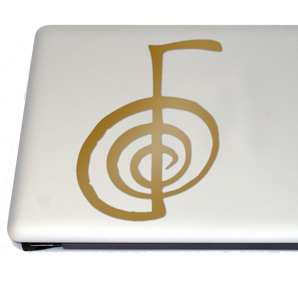 Choku Rei Right Vinyl Decal (Gold) - Anime Cosplay & Fan Gear Sticker for Cars, Laptops, Windows | Japanese Calligraphy Art Decoration