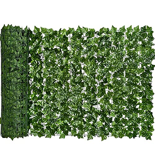 Artificial Ivy Privacy Fence Screen - 3.28x8.20ft Faux Ivy Vine Leaves for Outdoor & Indoor Decor, Garden, Balcony, Party & Wedding Backdrop - UV Resistant & Weatherproof
