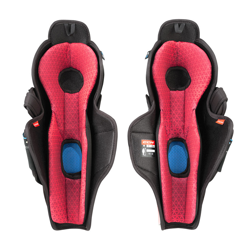 CCM Jetspeed FT680 Senior Ice Hockey Shin Guards - Protective Gear for Hockey Players - Perfect for Games & Practice