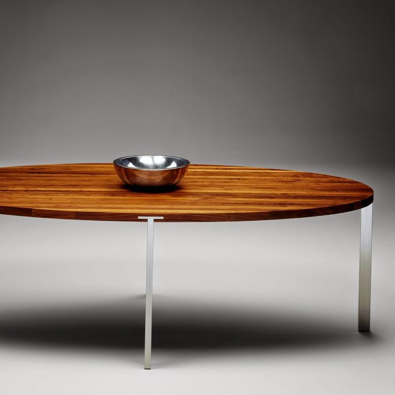 GM2100 Oval Extension Table - Expandable Dining Table for 6-8 People, Perfect for Family Gatherings & Dinner Parties