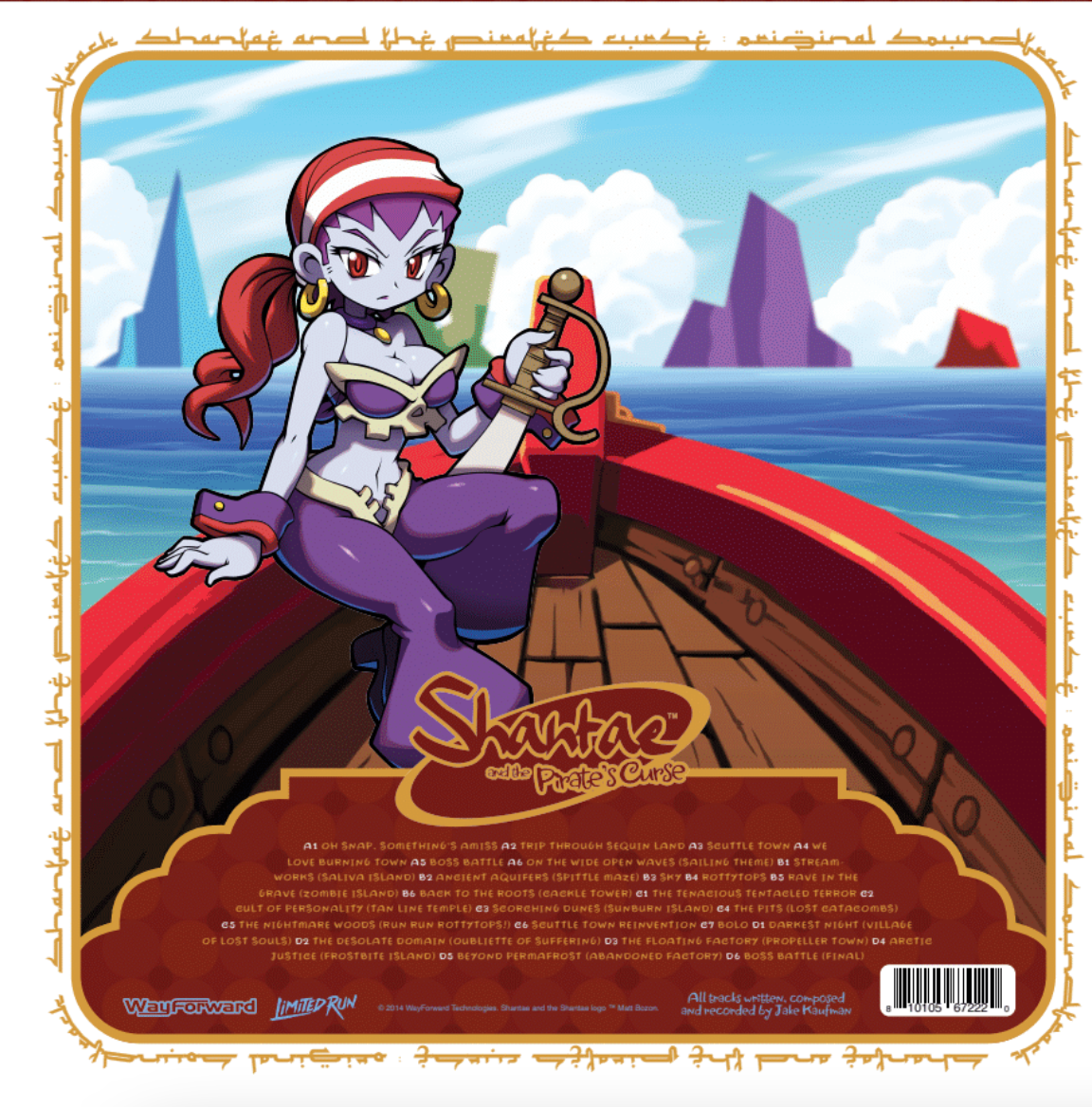 Shantae and the Pirate's Curse 2LP Vinyl Soundtrack - Limited Edition Video Game Music for Collectors & Gaming Enthusiasts - Perfect for Home Decor & Vinyl Collections