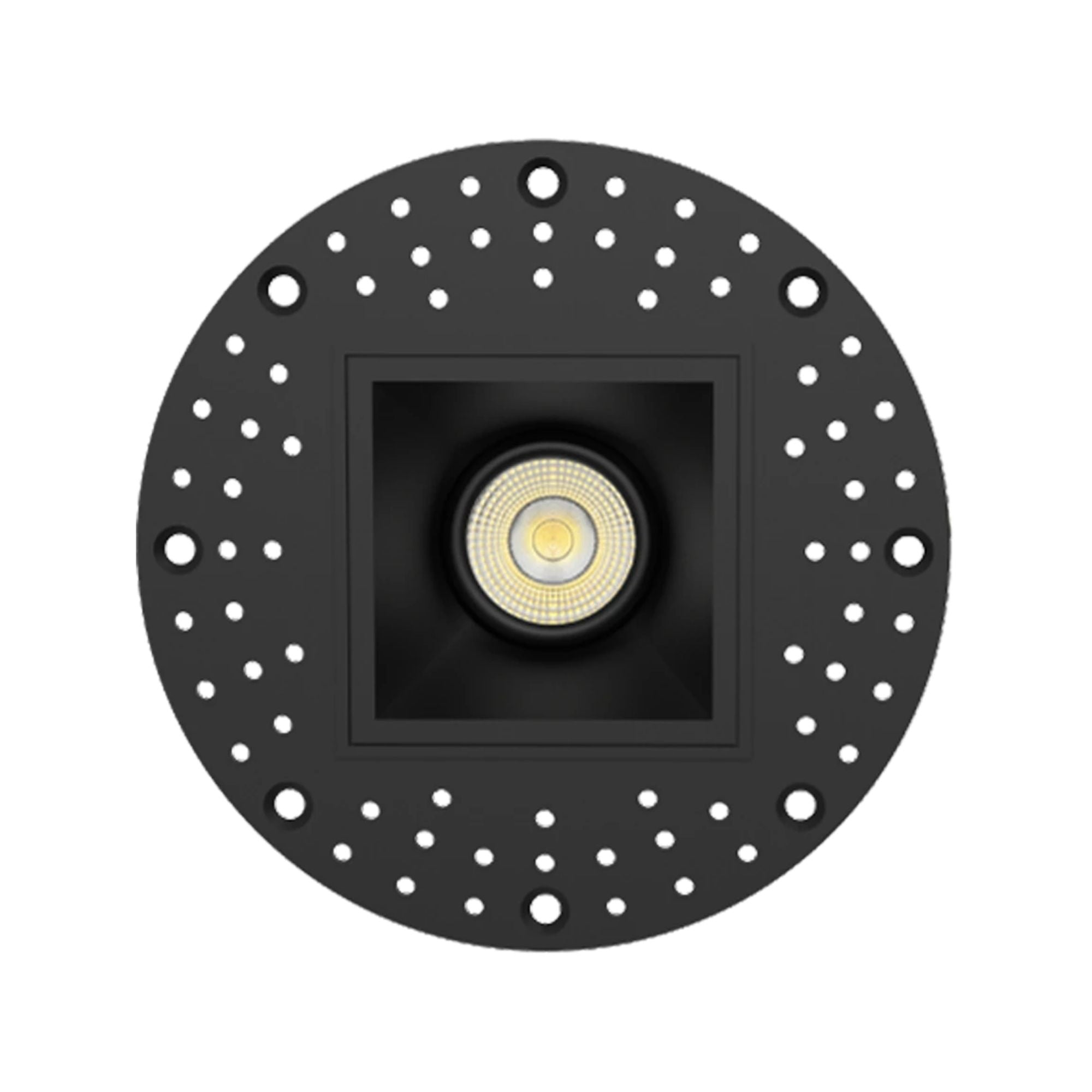 2 Pack Black Square Trimless Gimbal Downlight - 6W, 450 Lumens, 5 CCT Adjustable - Perfect for Modern Kitchens, Living Rooms & Commercial Spaces