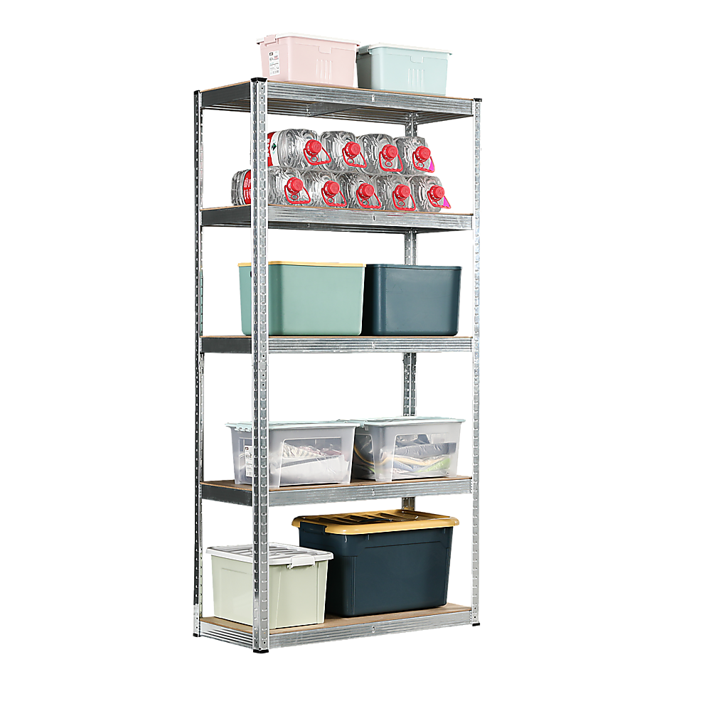 1.8M Heavy Duty Steel Warehouse Shelving Rack - Industrial Storage Shelves for Garage, Pallet, and Warehouse Organization - Perfect for Home, Office, and Commercial Use