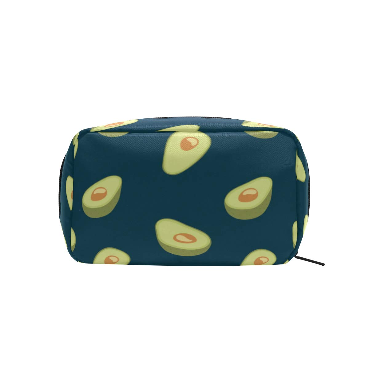 MOYYO Avocado Makeup Bag - Portable Cosmetic Organizer for Women & Girls | Lightweight Travel Toiletry Bag | Healthy Fruits Design | Perfect for Gym, Travel & Daily Use