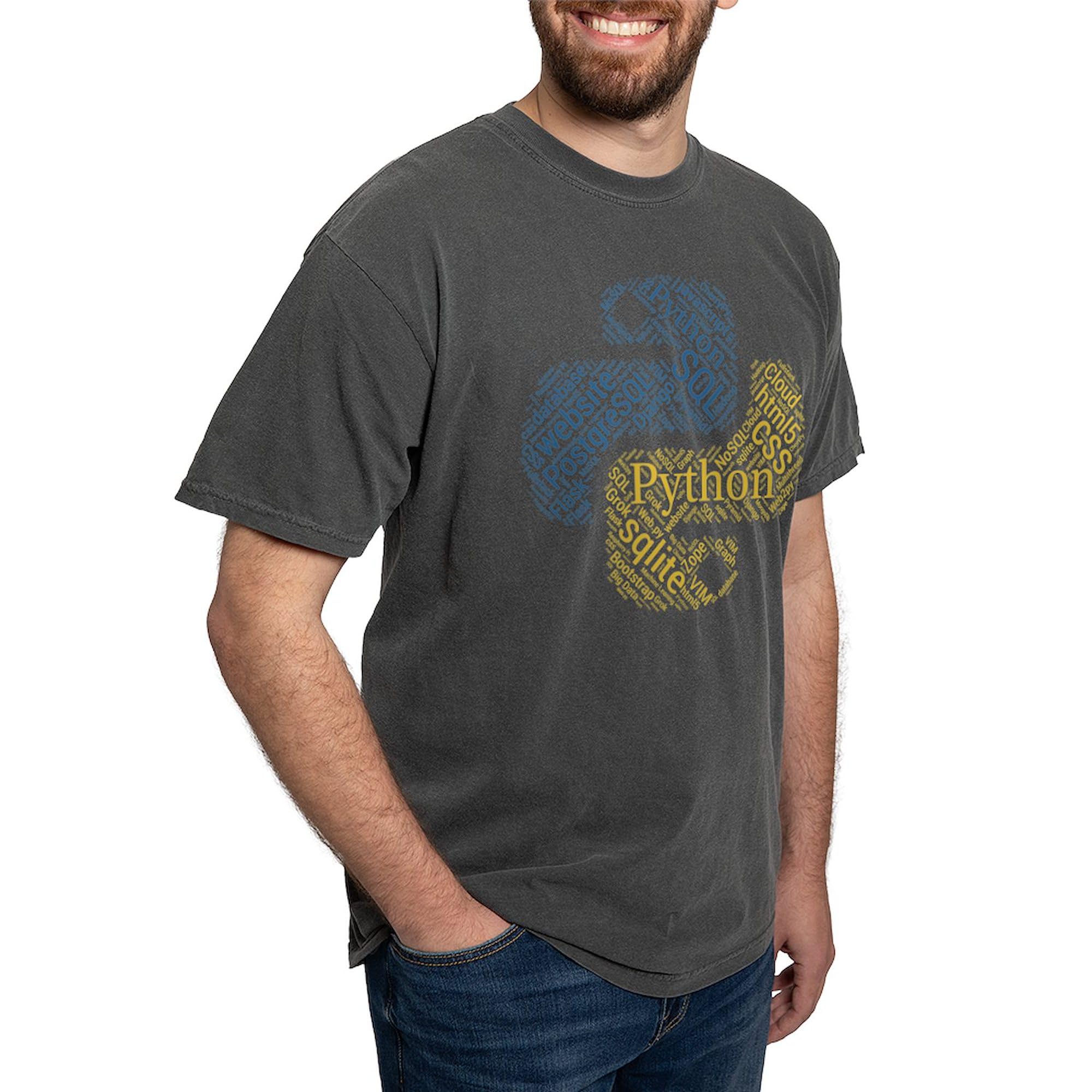 Python Programmer & Developer T-Shirt for Men - Comfort Colors Cotton Tee - Perfect for Coding, Tech Events & Casual Wear