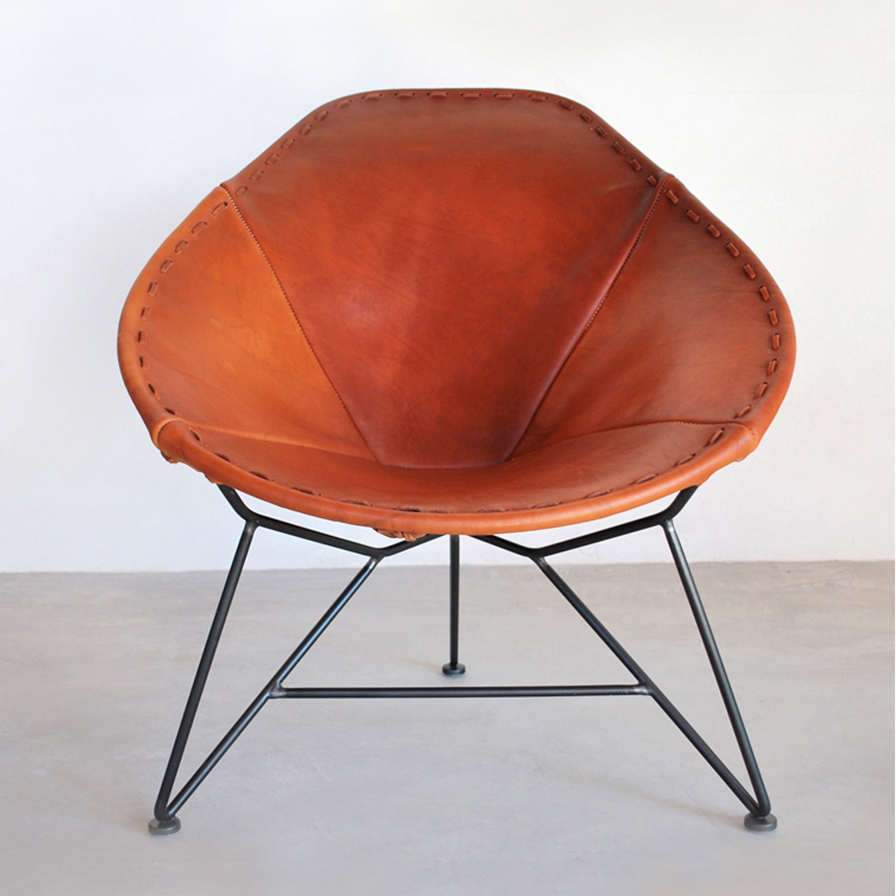 Premium Genuine Leather Oval Chair – Modern Living Room Accent Furniture for Home & Office Decor – Perfect for Lounging, Reading & Relaxing