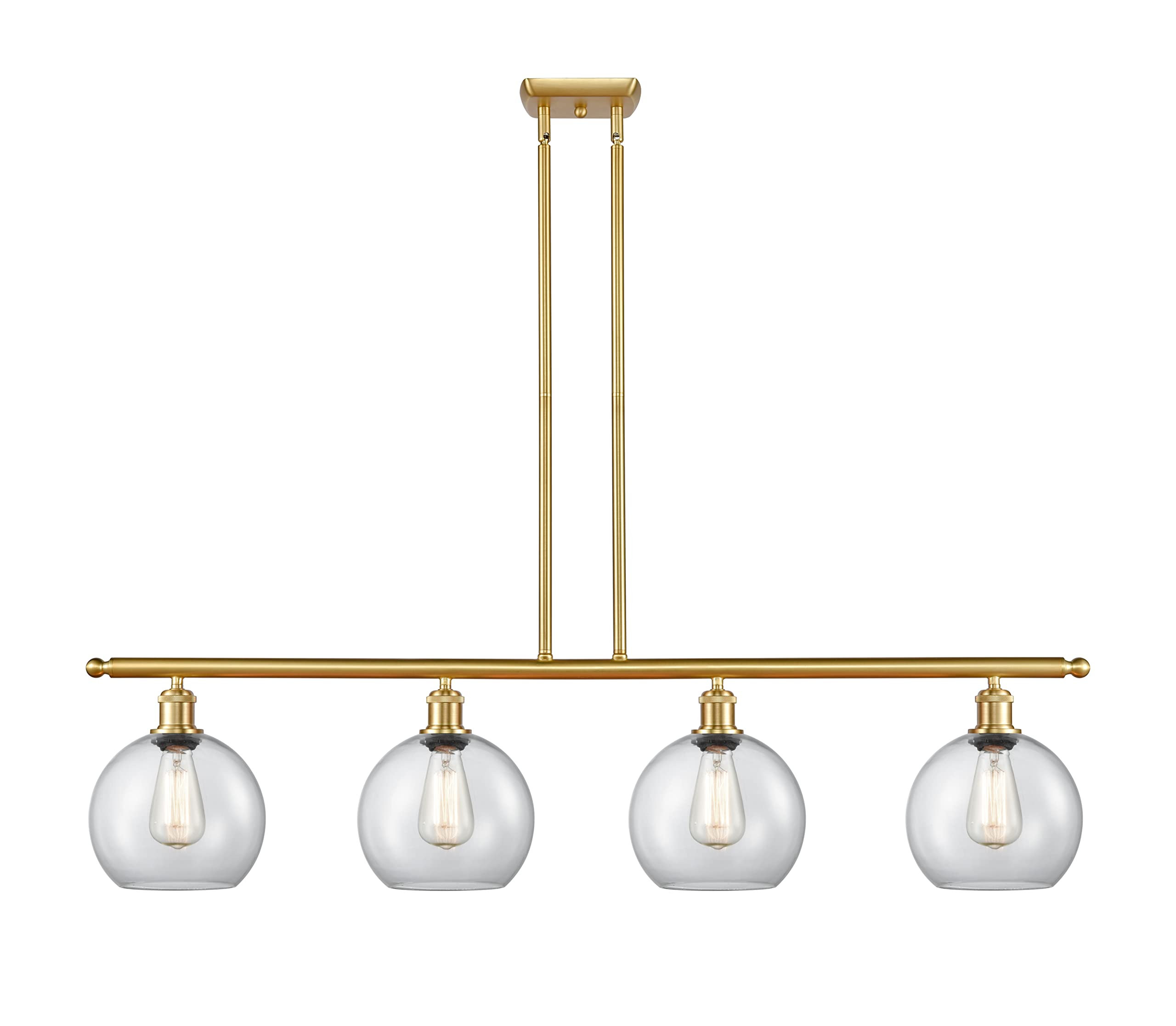 516-4I-SG-G122-LED Bare Bulb 1 Light Cord Set in Satin Gold - Vintage Edison Style Lighting for Home Decor, Restaurants & Cafes