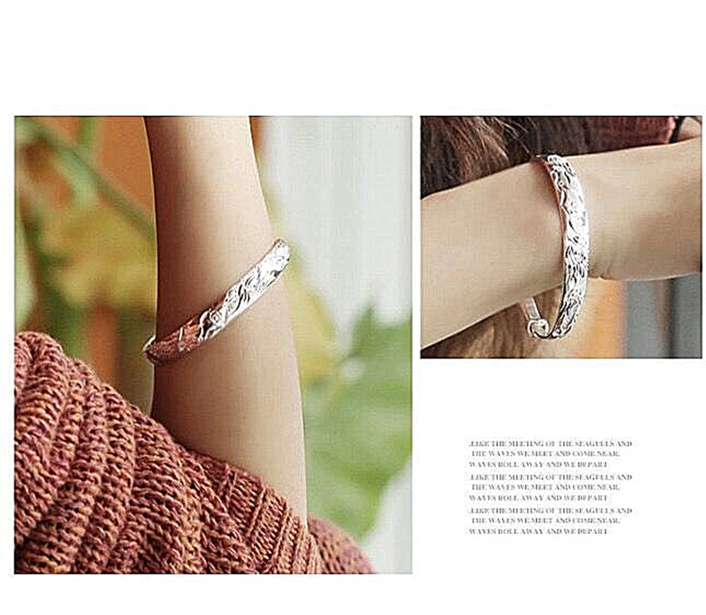 925 Sterling Silver Auspicious Phoenix Bracelet for Women - Elegant Handmade Jewelry Gift for Birthday, Anniversary & Special Occasions