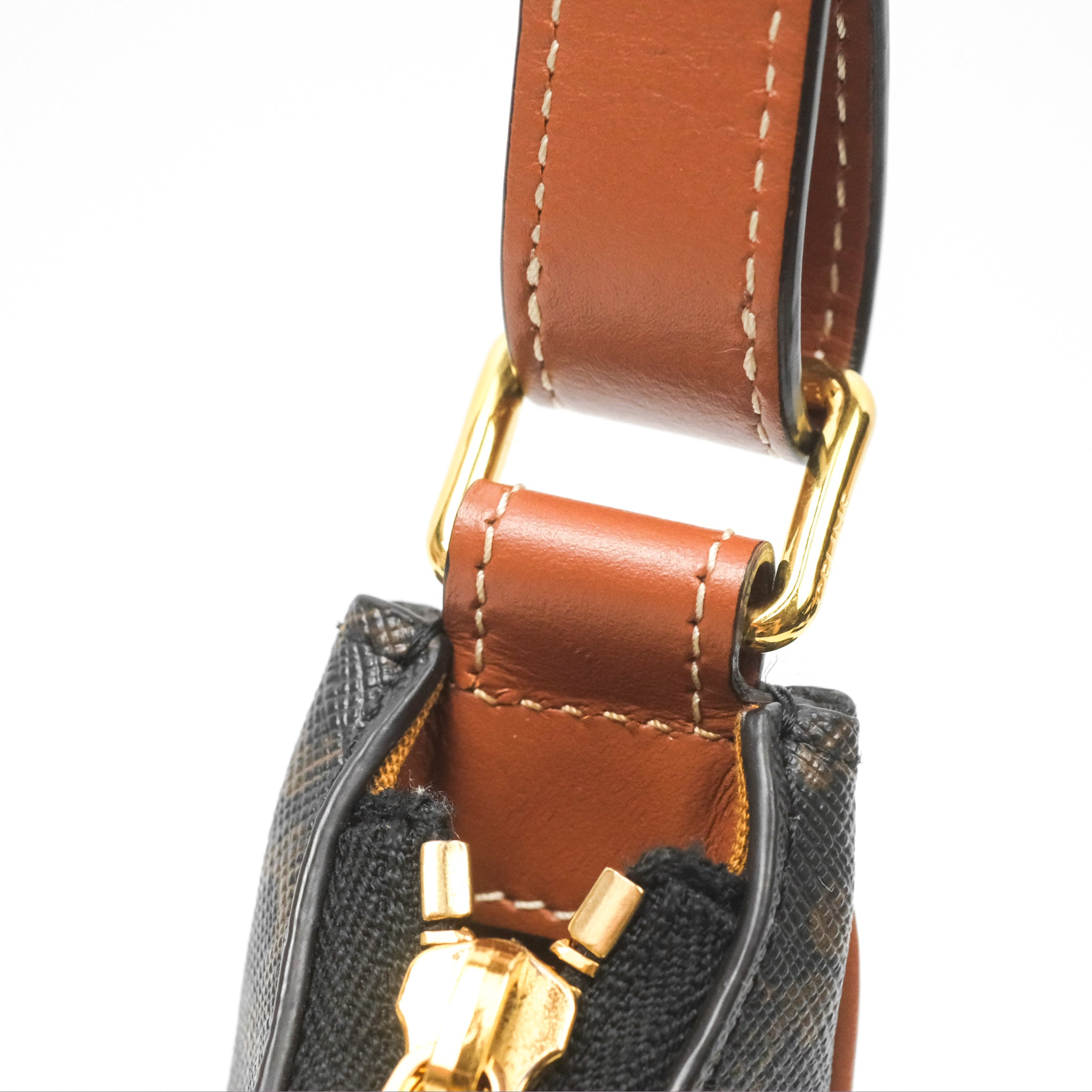 Celine Ava Bag in Triomphe Canvas & Calfskin Leather - Tan Crossbody Shoulder Bag for Women | Perfect for Work, Travel & Everyday Use