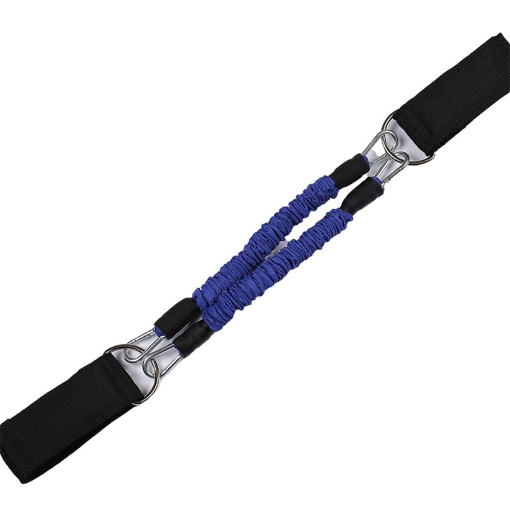 EKDSPW Strength Resistance Bands with Ankle Straps for Leg Training - Speed & Agility Workout for Running, Taekwondo, Skating & Fitness | Home Gym Equipment for Athletes & Beginners (Blue, One Size)