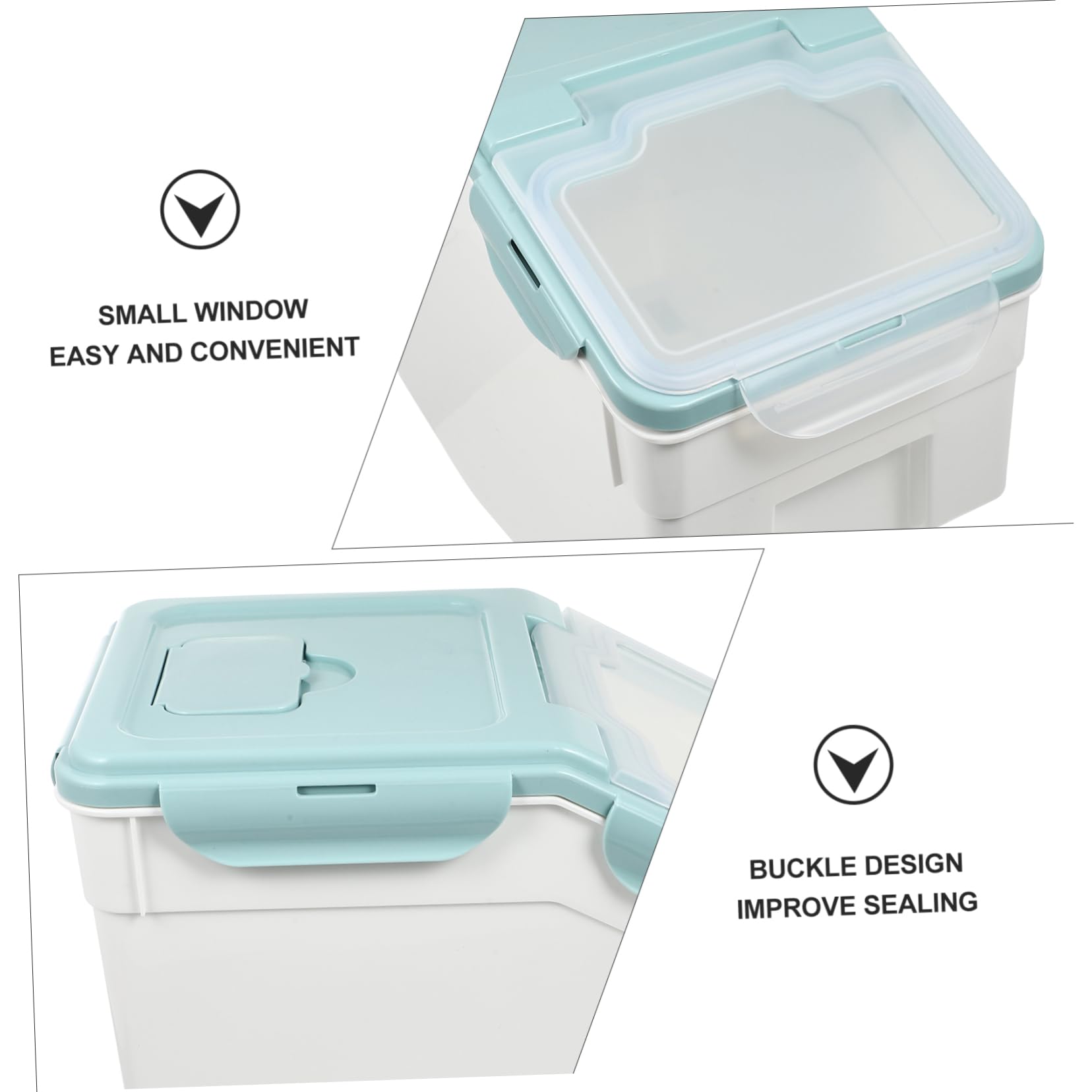 1pc Airtight Pet Food Storage Bucket with Lid - Dog & Cat Food Container, Treat Dispenser, Grain Storage Bin - BPA-Free PP Plastic for Freshness - Perfect for Kitchen, Pantry, Travel & Pet Feeding Station