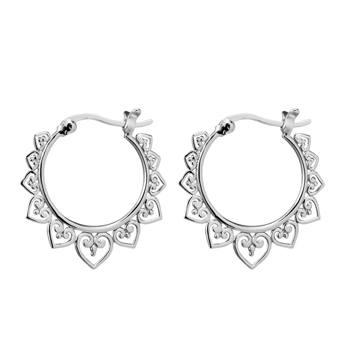 Agni Hoops - Trendy Handmade Beaded Hoop Earrings for Women | Boho Chic Jewelry for Everyday Wear & Special Occasions