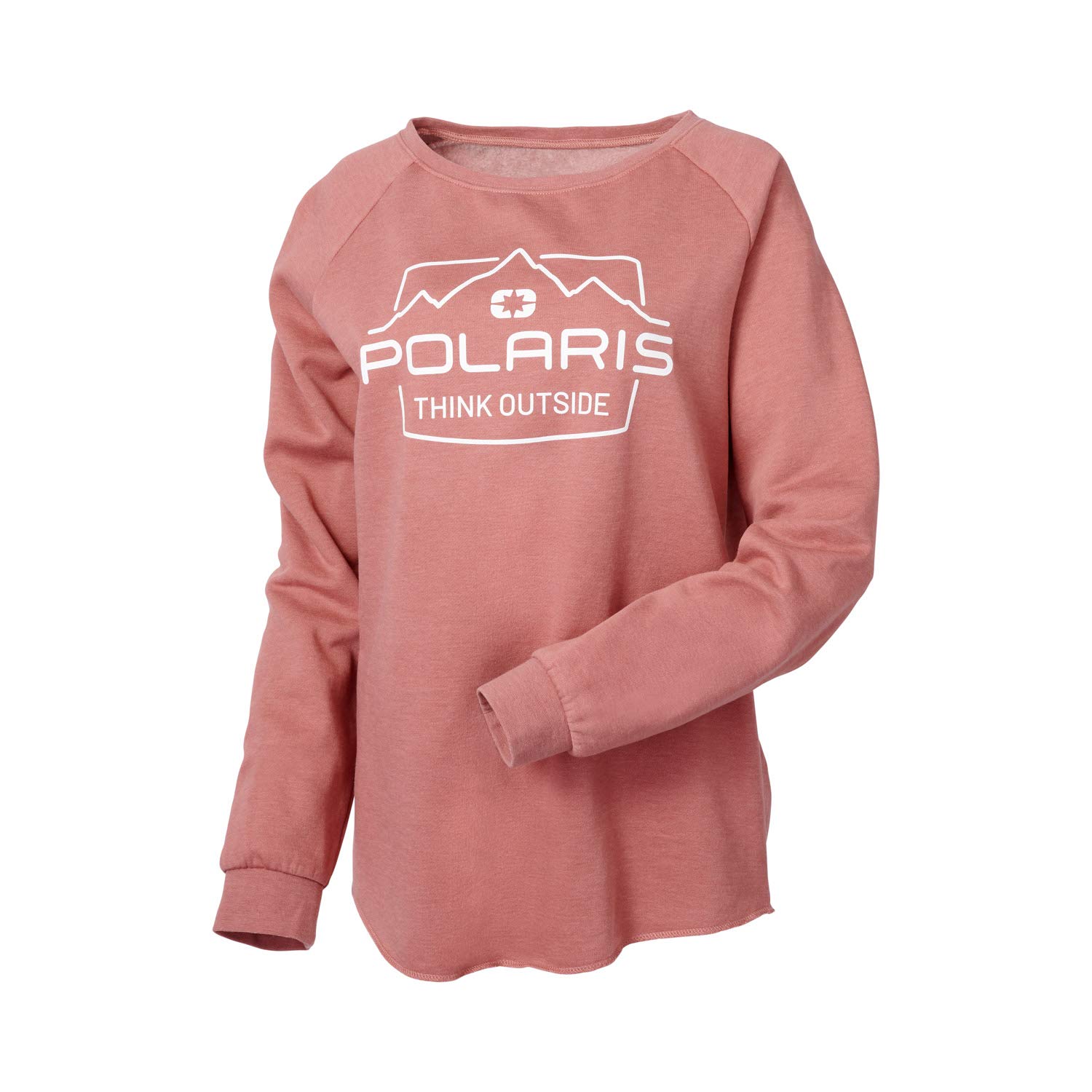 Polaris ATV Women's Adventure Crew Sweatshirt - XL Dusty Rose | Comfortable & Durable Riding Apparel for Off-Road Adventures & Outdoor Activities