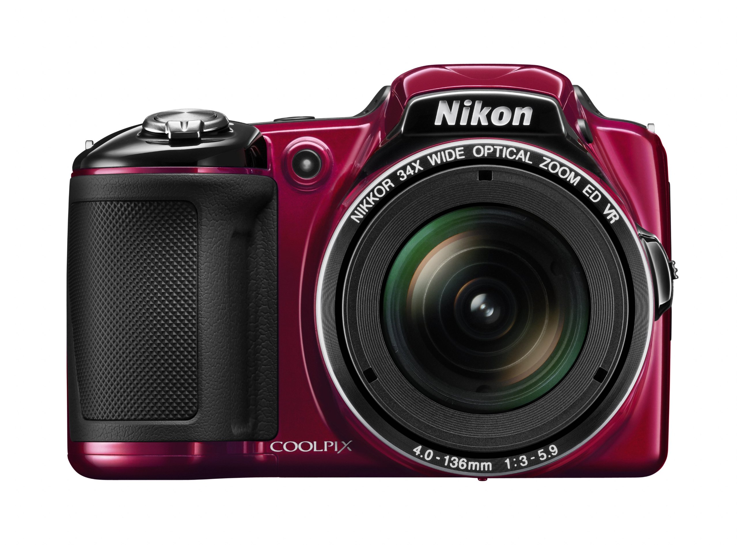 Nikon COOLPIX L830 16MP Digital Camera with 34x Optical Zoom - Certified Refurbished (Red) | Perfect for Travel Photography, Wildlife Shots & Family Events