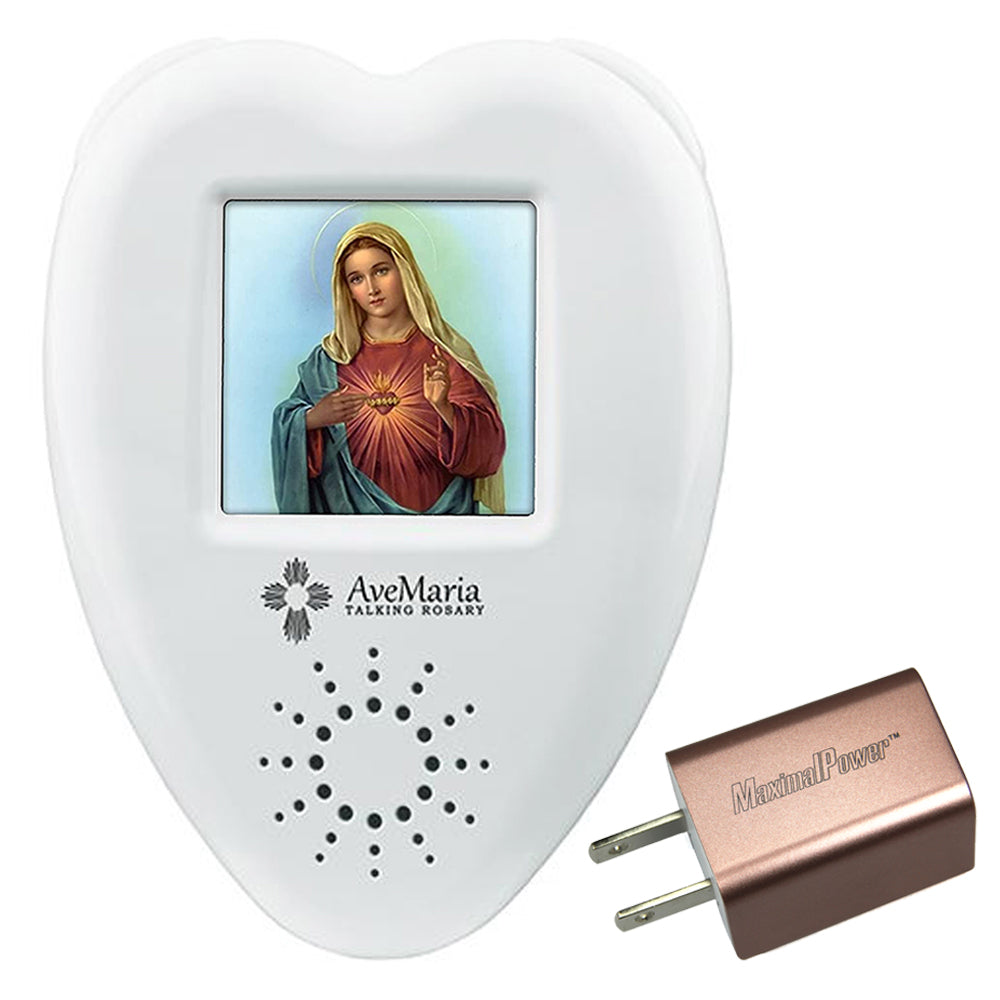 Electronic Talking Rosary with Human Voice & LCD Screen - Catholic Prayer Companion for Devotional Use at Home, Church, or Travel