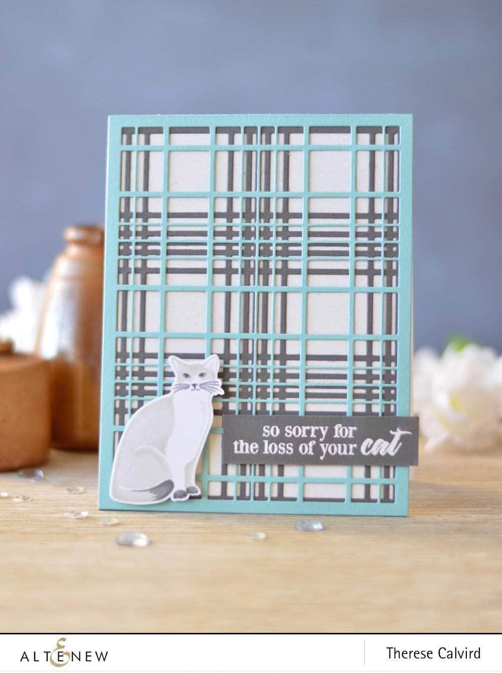 Layered Plaid Cover Die A - Scrapbooking & Card Making Supplies for DIY Crafts, Perfect for Paper Cutting and Stamping Projects