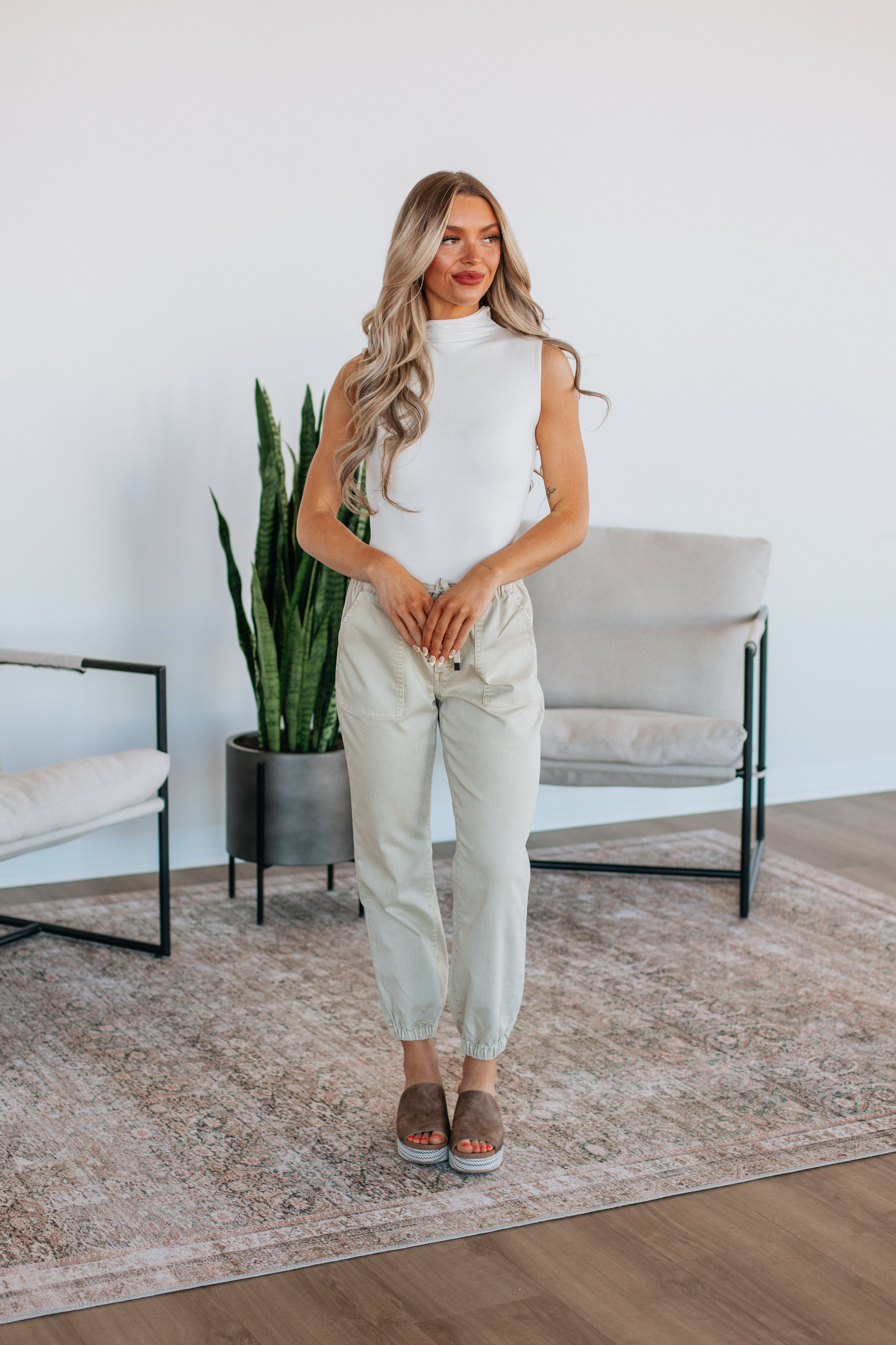 Drea Mica Joggers for Women - Soft Natural Cotton Lounge Pants - Perfect for Yoga, Running, and Casual Wear