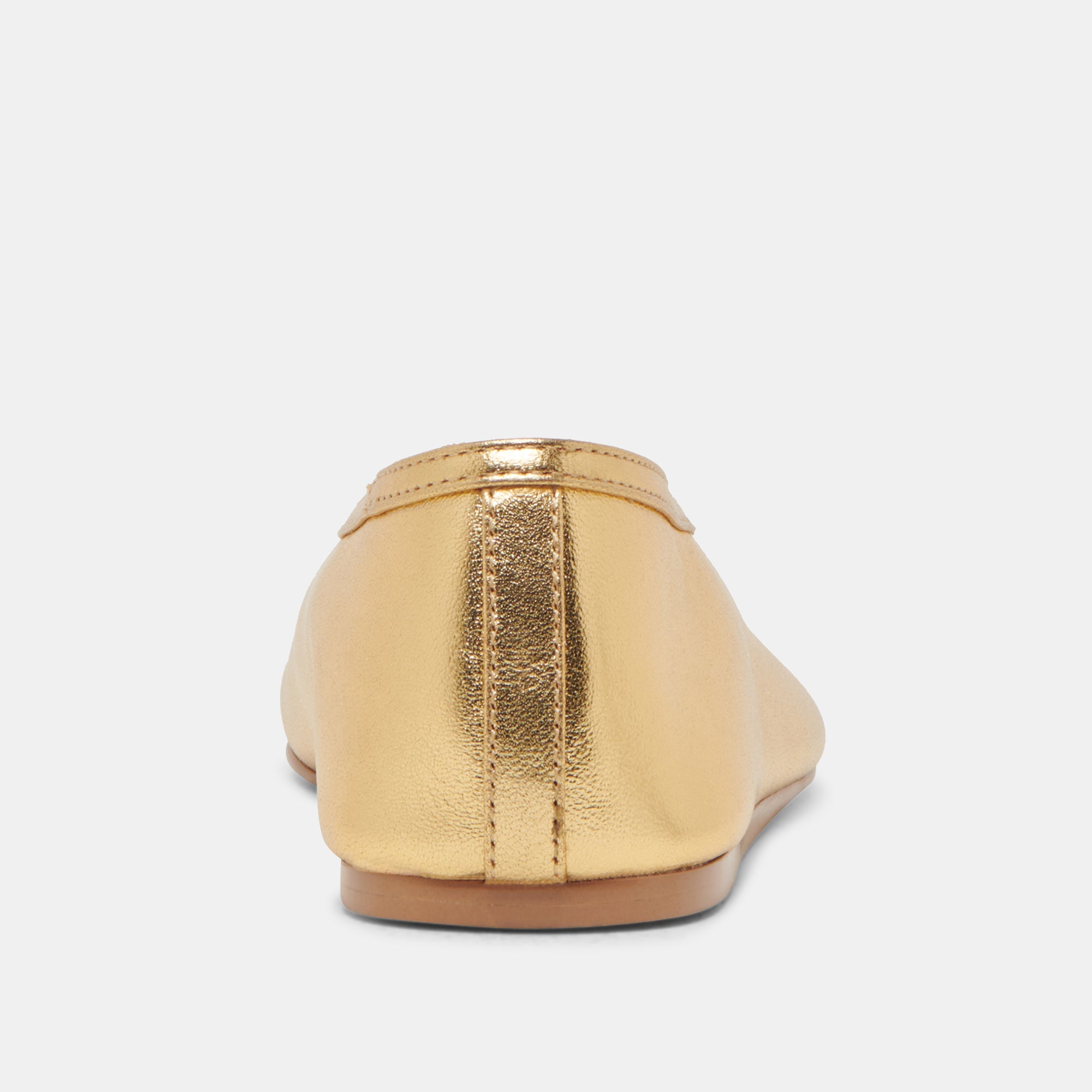 Braidy Ballet Flats - Gold Metallic Leather Shoes for Women | Comfortable & Stylish for Work, Parties & Casual Wear