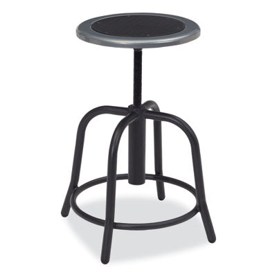 NPS 6800 Series Heavy Duty Height Adjustable Metal Swivel Stool - 300 lb Weight Capacity - Perfect for Office, Workshop, Kitchen & Industrial Use