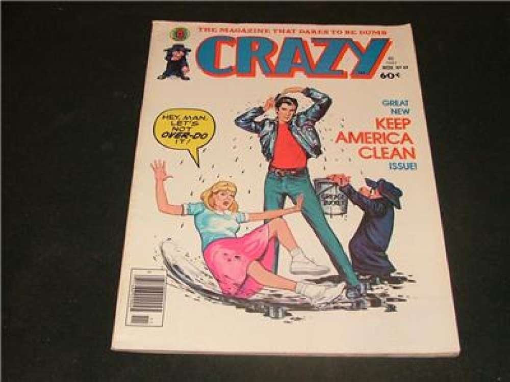 Crazy #44 Grease Parody Comic Book - Keep America Clean Bronze Age Collectible | Perfect for Comic Collectors & Vintage Pop Culture Fans