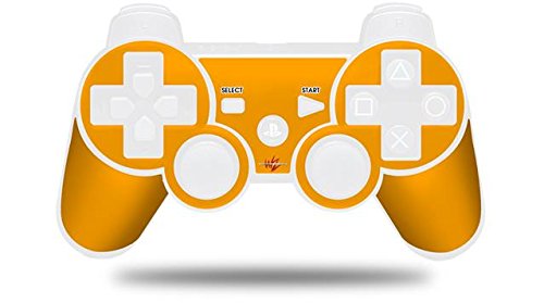 Sony PS3 Controller Decal Skin - Solid Orange Design | Protective Vinyl Sticker for Gaming Accessories | Perfect for PS3 Gamepads, Controllers & Consoles (Controller Not Included)
