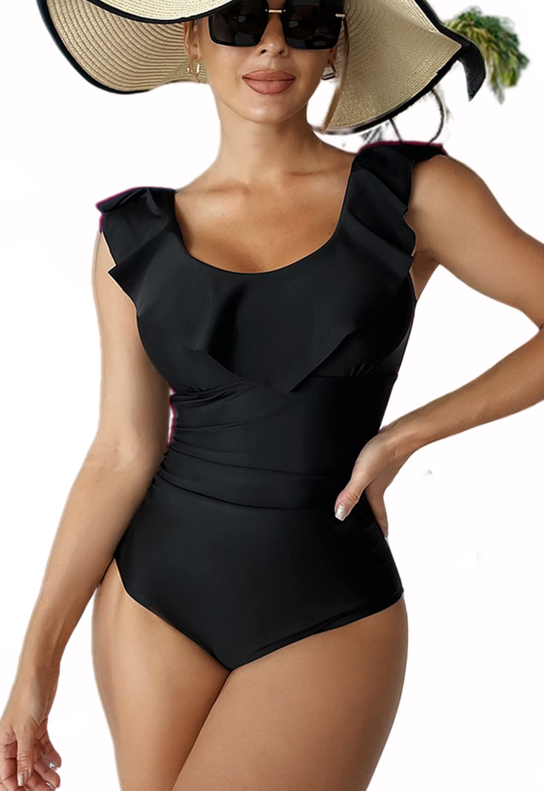Sexy Reversible One Piece Swimsuit for Women - Tummy Control Floral Bathing Suit - Perfect for Beach Vacations, Pool Parties & Summer Getaways