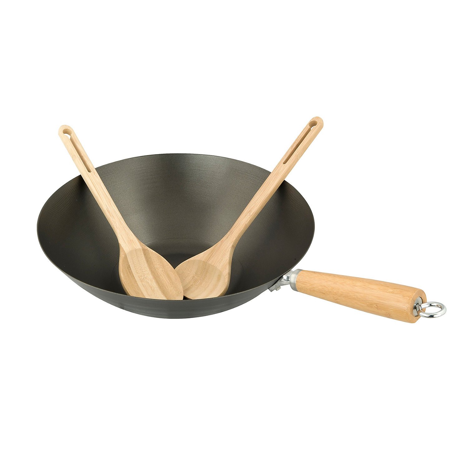 Campingaz Modular Non-Stick Wok Pan - 37x11.2x36cm Black - Perfect for Outdoor Camping Cooking & Asian Stir Fry