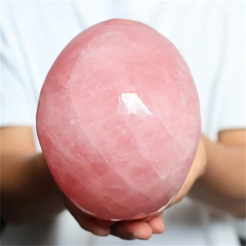 Natural Rose Quartz Hand Carved Skull - Pink Crystal Gemstone for Reiki Healing, Meditation & Spiritual Decor | Unique Gift for Yoga Practitioners & Energy Workers