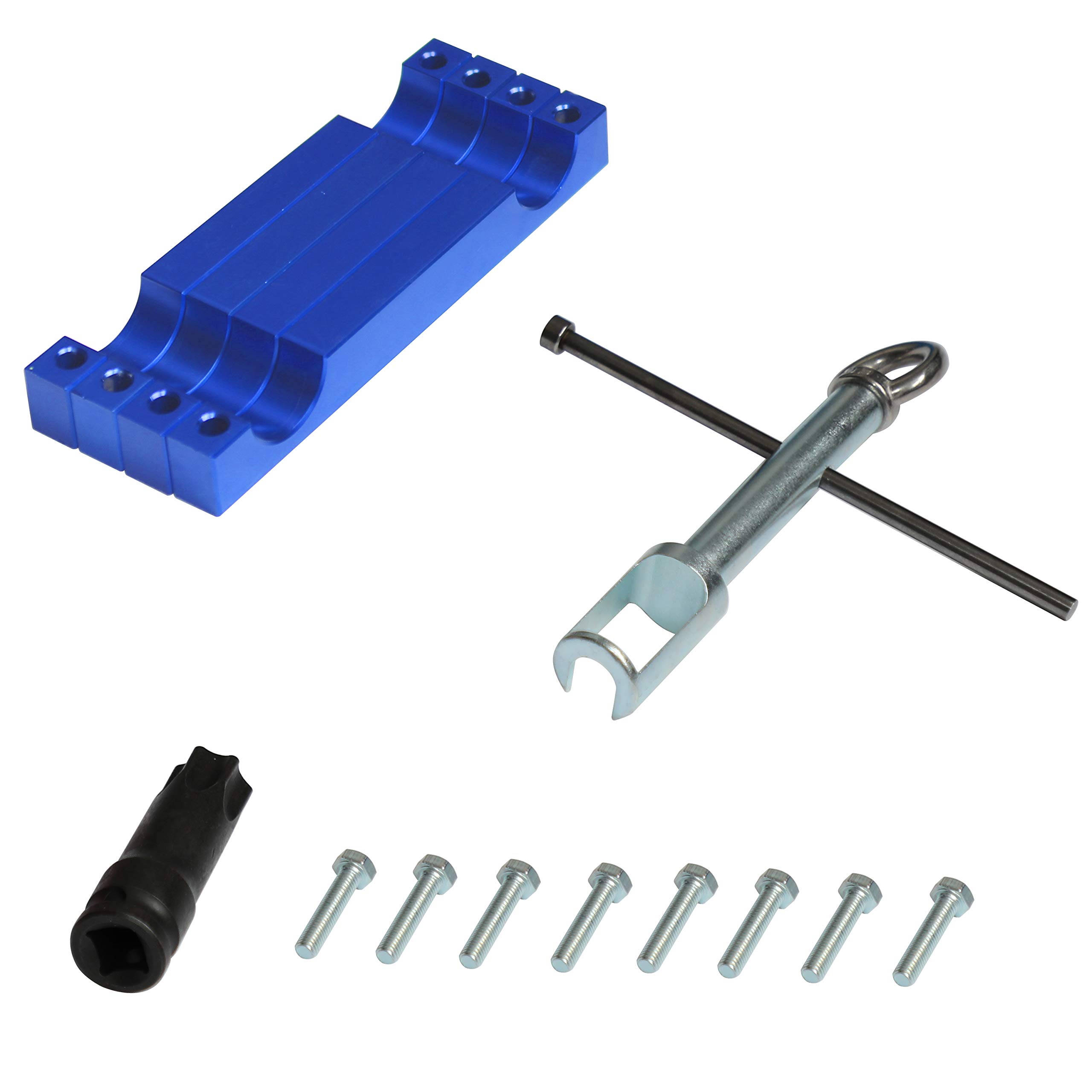 Mercedes Benz M157 M276 M278 Engine Timing Tool Kit with T100 & Injector Puller - Professional Automotive Repair Set for DIY Mechanics & Technicians - Perfect for Timing Belt Replacement & Engine Maintenance
