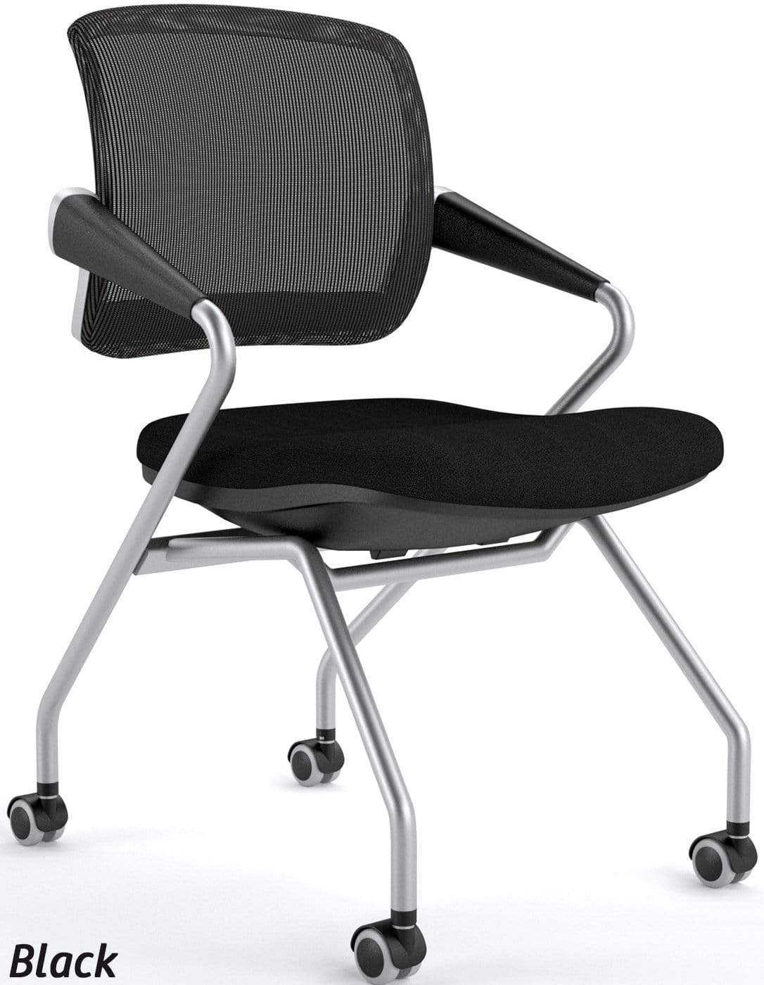 Safco Mayline Valore Mid Back Nesting Stackable Office Chairs, 2-Pack (TSM2) - Perfect for Conference Rooms, Classrooms & Home Offices
