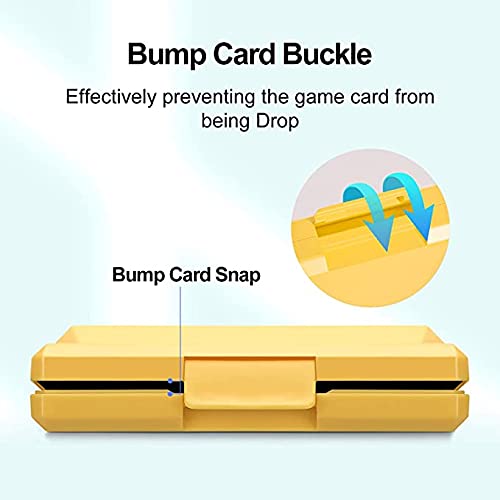 Nintendo Switch Game Case - Slim Portable Hard Shell Protective Cover with Shockproof Design & 10 Game Storage (Z Blue) - Perfect for Travel, Commuting & Gaming On-The-Go