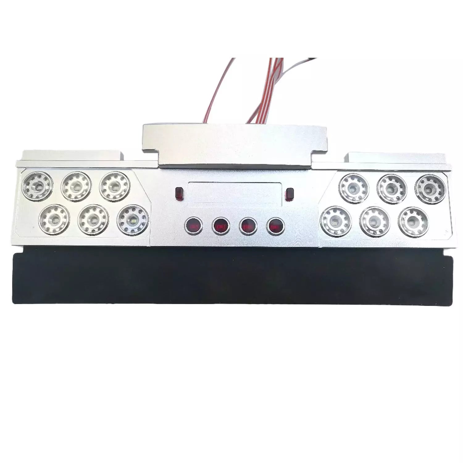 Universal 1/14 Scale CNC LED Taillight Kit for RC Tractor Models - DIY Upgrade Parts for Remote Controlled Cars | Perfect for Night Racing and Off-Road Simulation