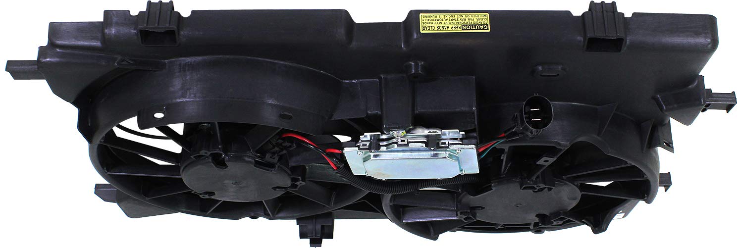 Garage-Pro 33 Inch Cooling Fan Assembly for 2010-2012 Ford Fusion & Lincoln MKZ | Replacement for OE 9E5Z8C607C & Partslink FO3115181 | Quiet Air Cooling (30-50 dB) | 3-Pin Power Connector | Perfect for Engine Overheating Prevention & Summer Driving