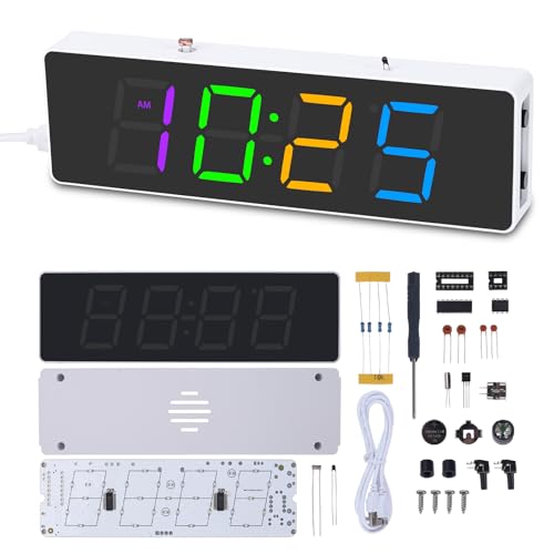 Colorful 4 Digit Clock Kit