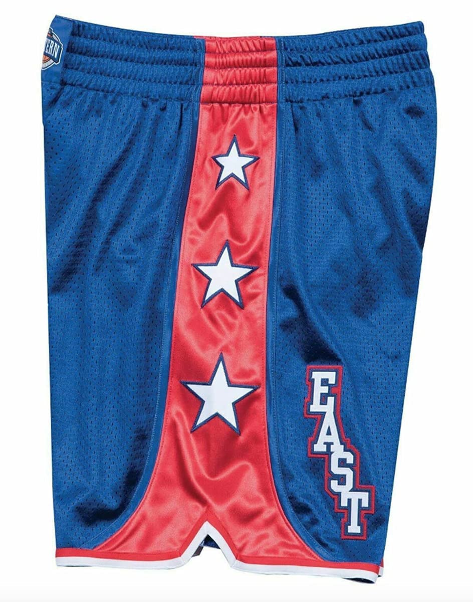 Mitchell & Ness NBA All-Star East Swingman Shorts for Men - 2004 Retro Basketball Shorts for Casual Wear, Gym & Street Style