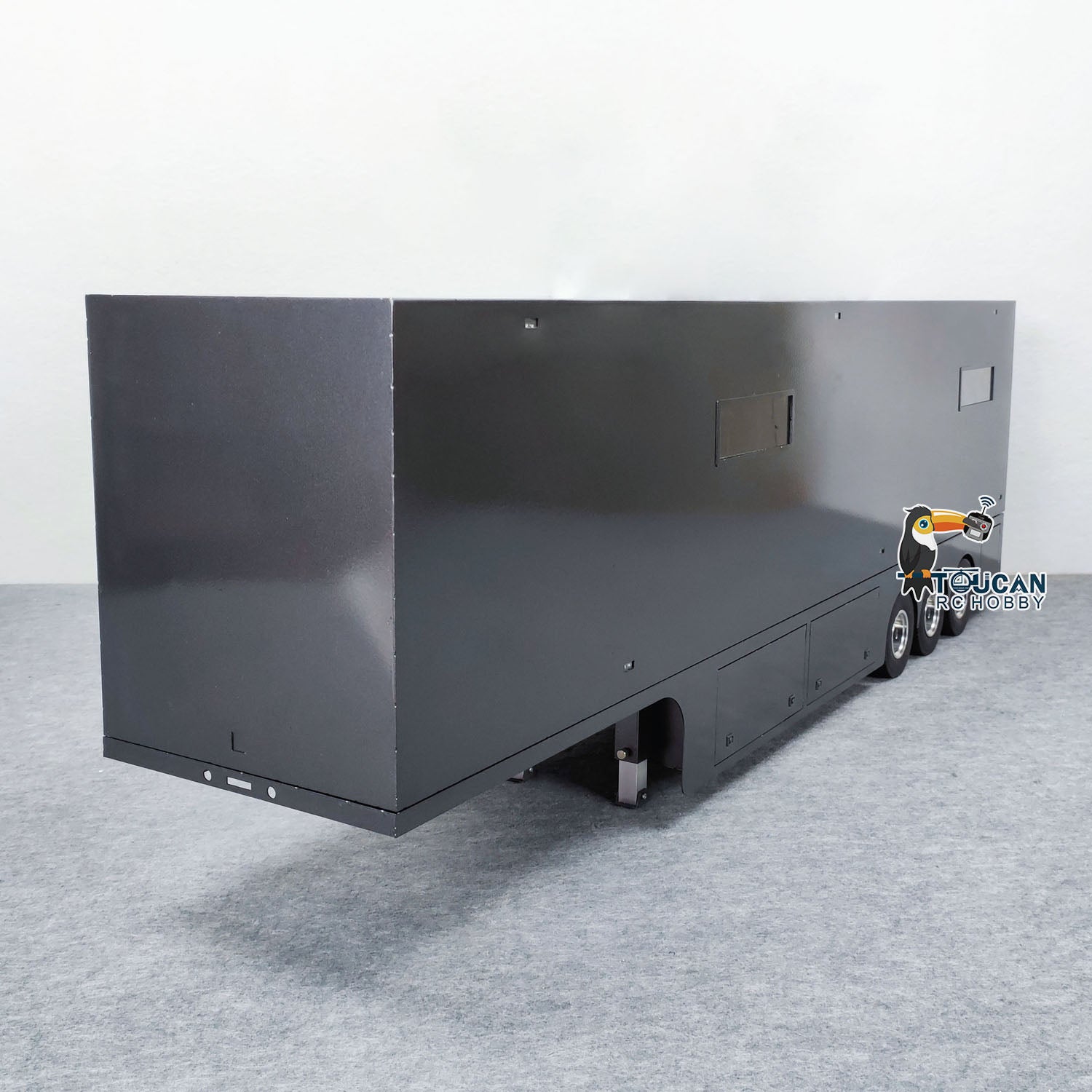 2in1 1:14 Scale Metal 3 Axle RC Semi Trailer Truck with Electric Lifting Legs - Compatible with RC Tractor & Radio Control Cars - Perfect for Hobbyists & Model Collectors - Great for Racing, Off-Roading & Display Scenes